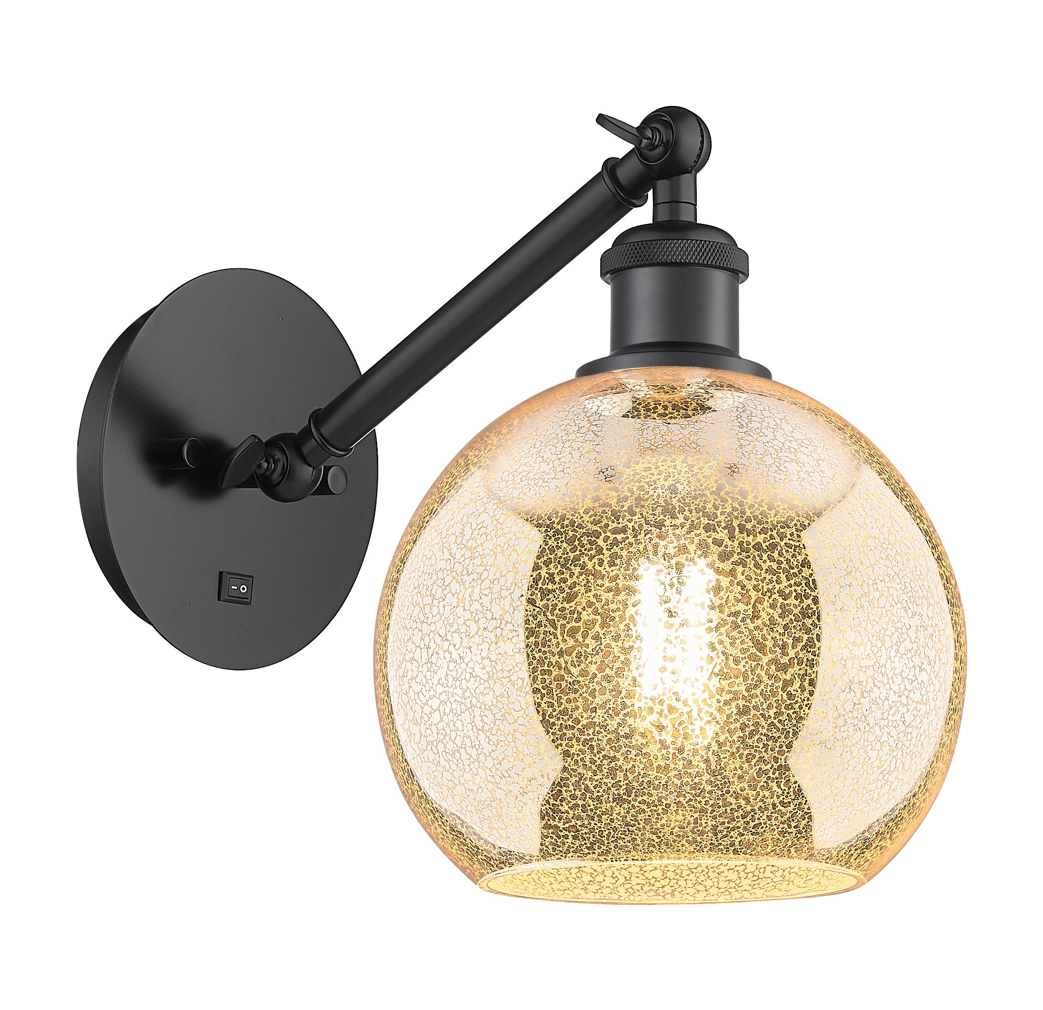 Ballston Sconce Cast Brass Steel Glass