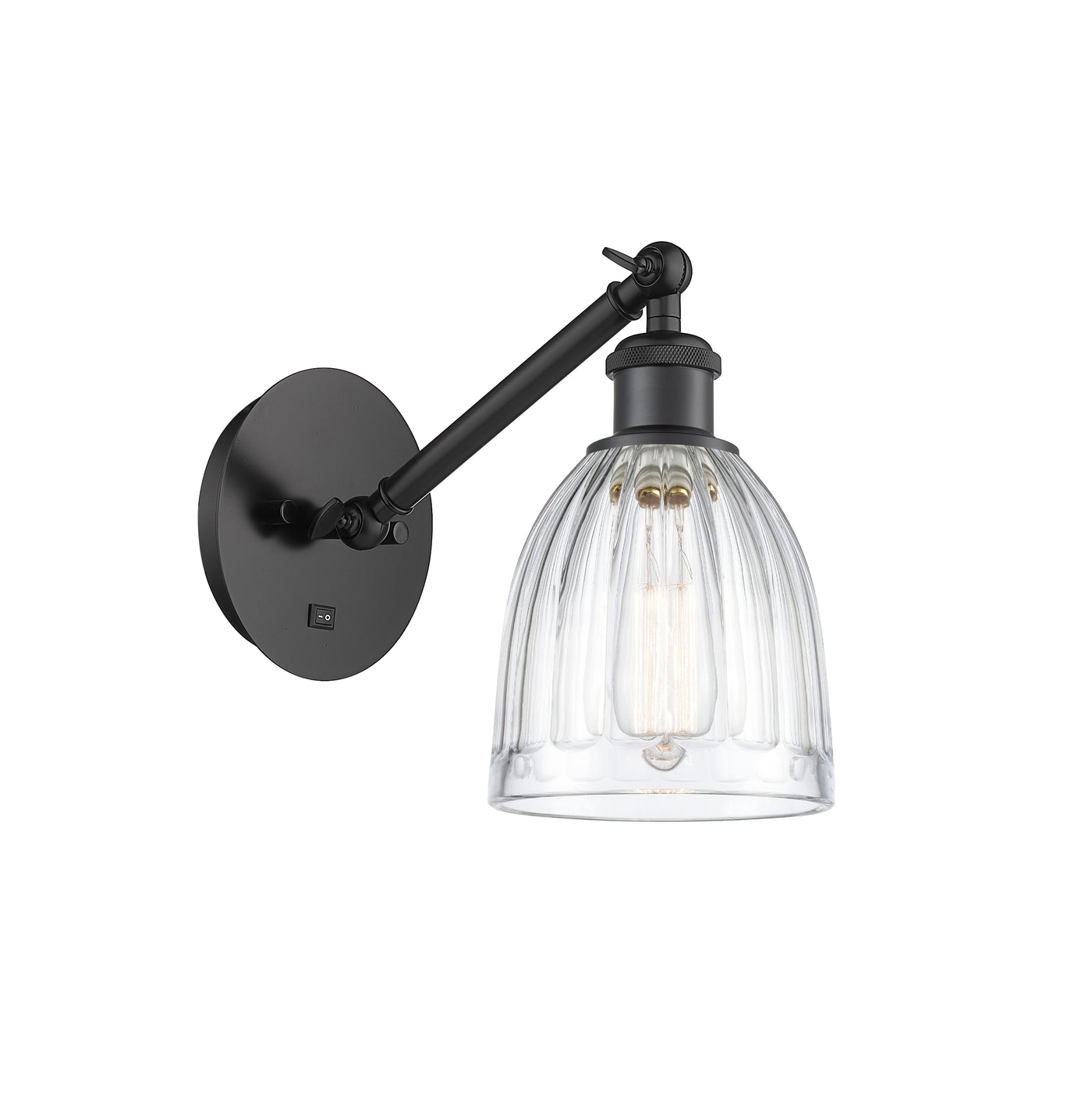 Ballston Sconce Cast Brass Steel Glass