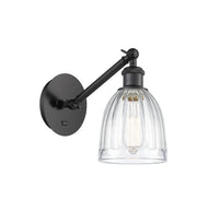 Ballston Sconce Cast Brass Steel Glass