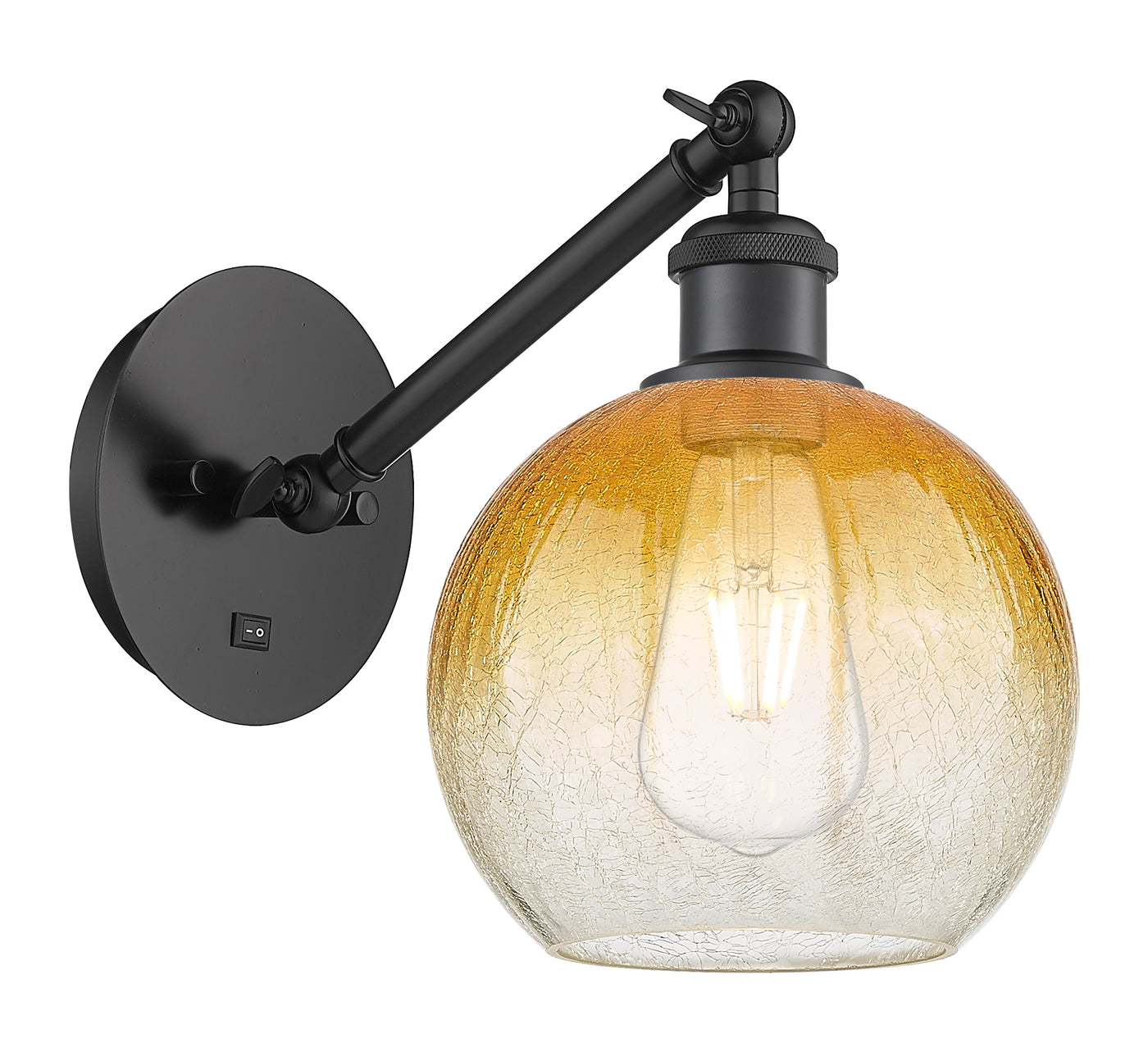 Ballston Sconce Cast Brass Glass Steel