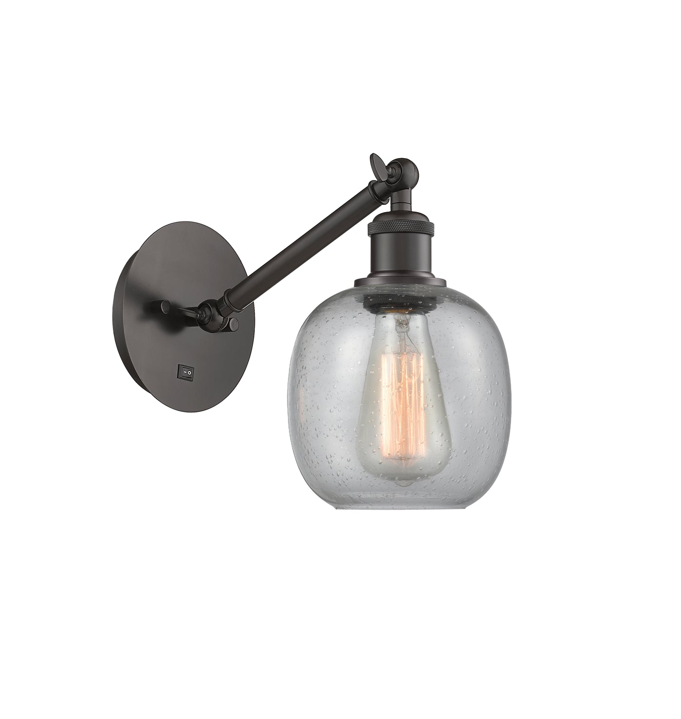 Ballston Sconce Cast Brass Glass Steel