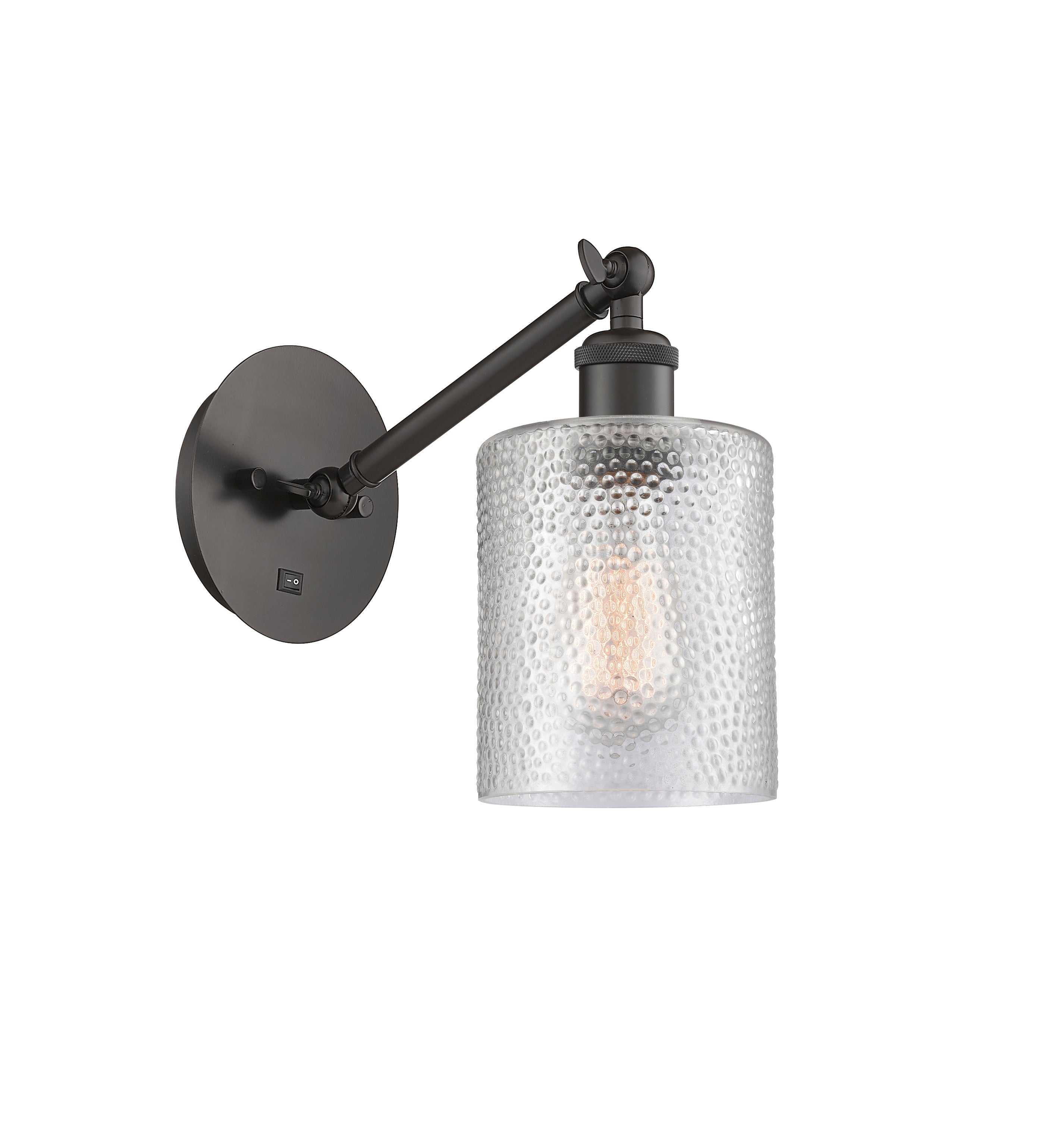 Ballston Sconce Cast Brass Steel Glass