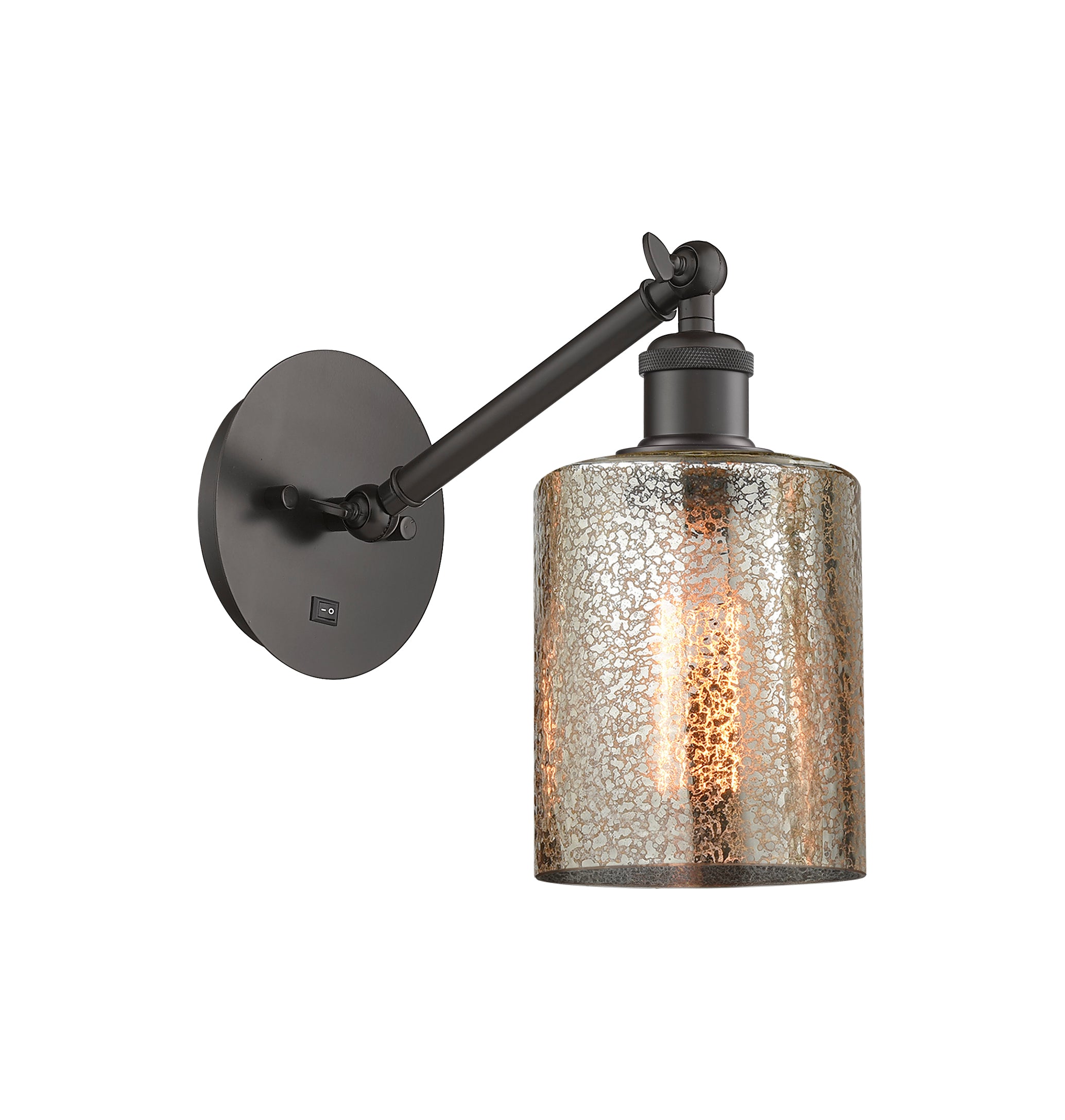 Ballston Sconce Cast Brass Steel Glass