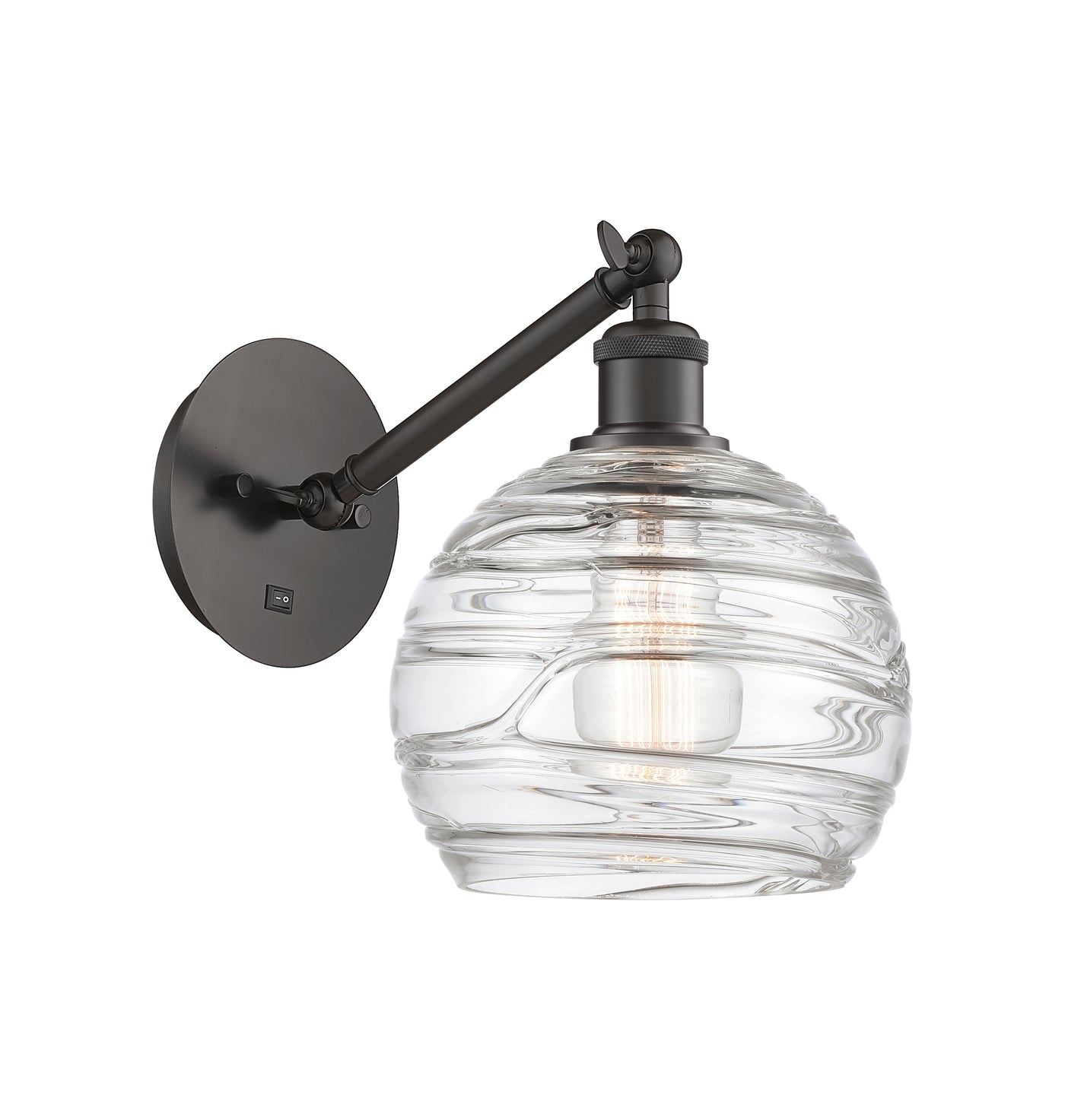 Ballston Sconce Cast Brass Swirl 8.125