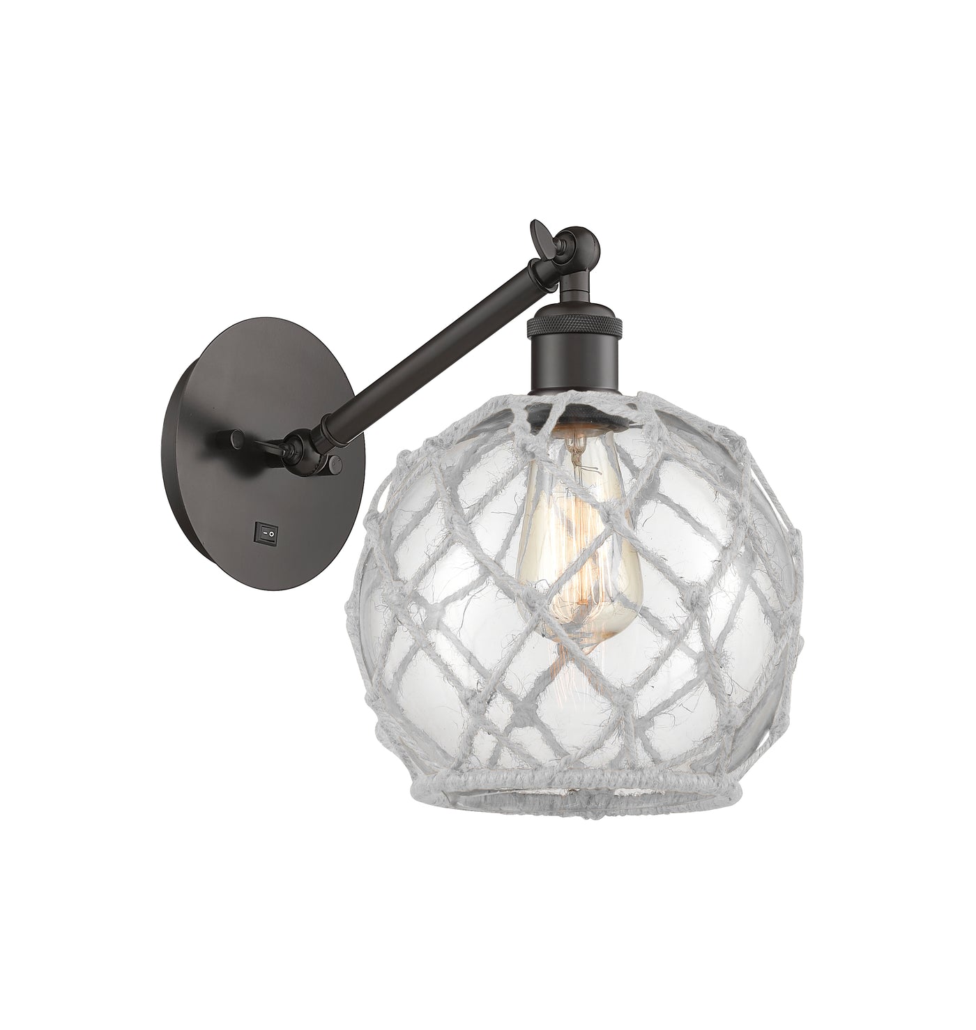 Ballston Sconce Cast Brass Steel Glass