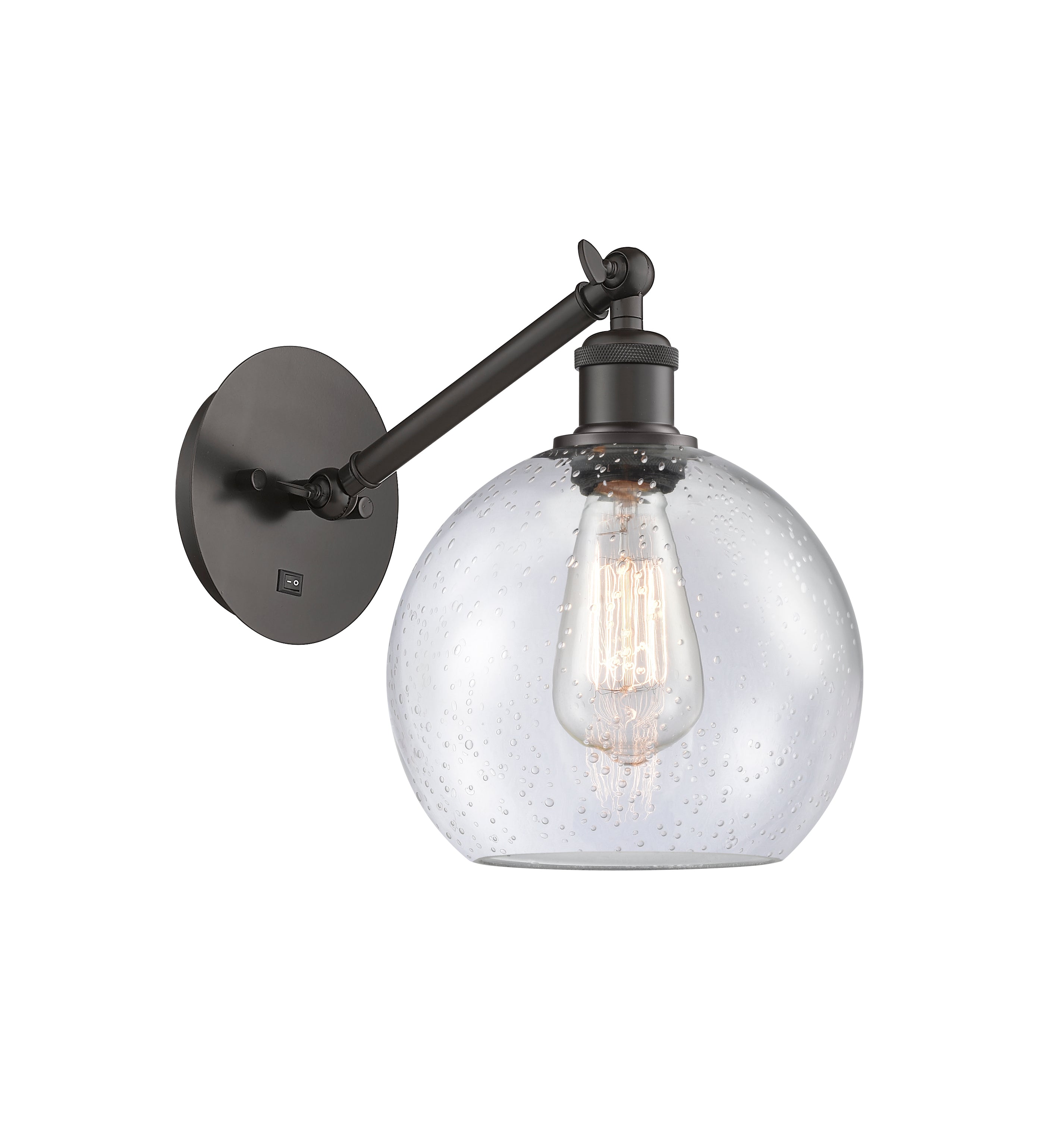 Ballston Sconce Cast Brass Steel Glass
