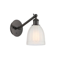 Ballston Sconce Cast Brass Steel Glass