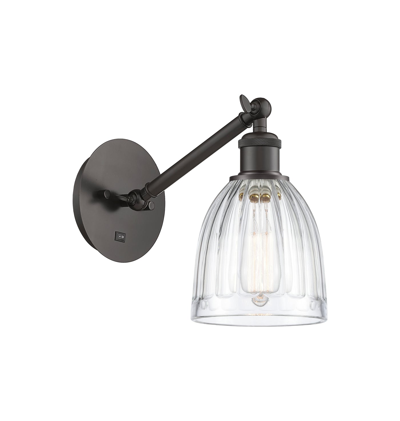 Ballston Sconce Cast Brass 8 Inch