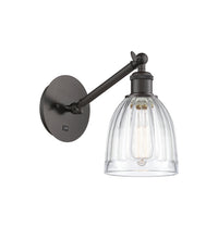 Ballston Sconce Cast Brass Steel Glass