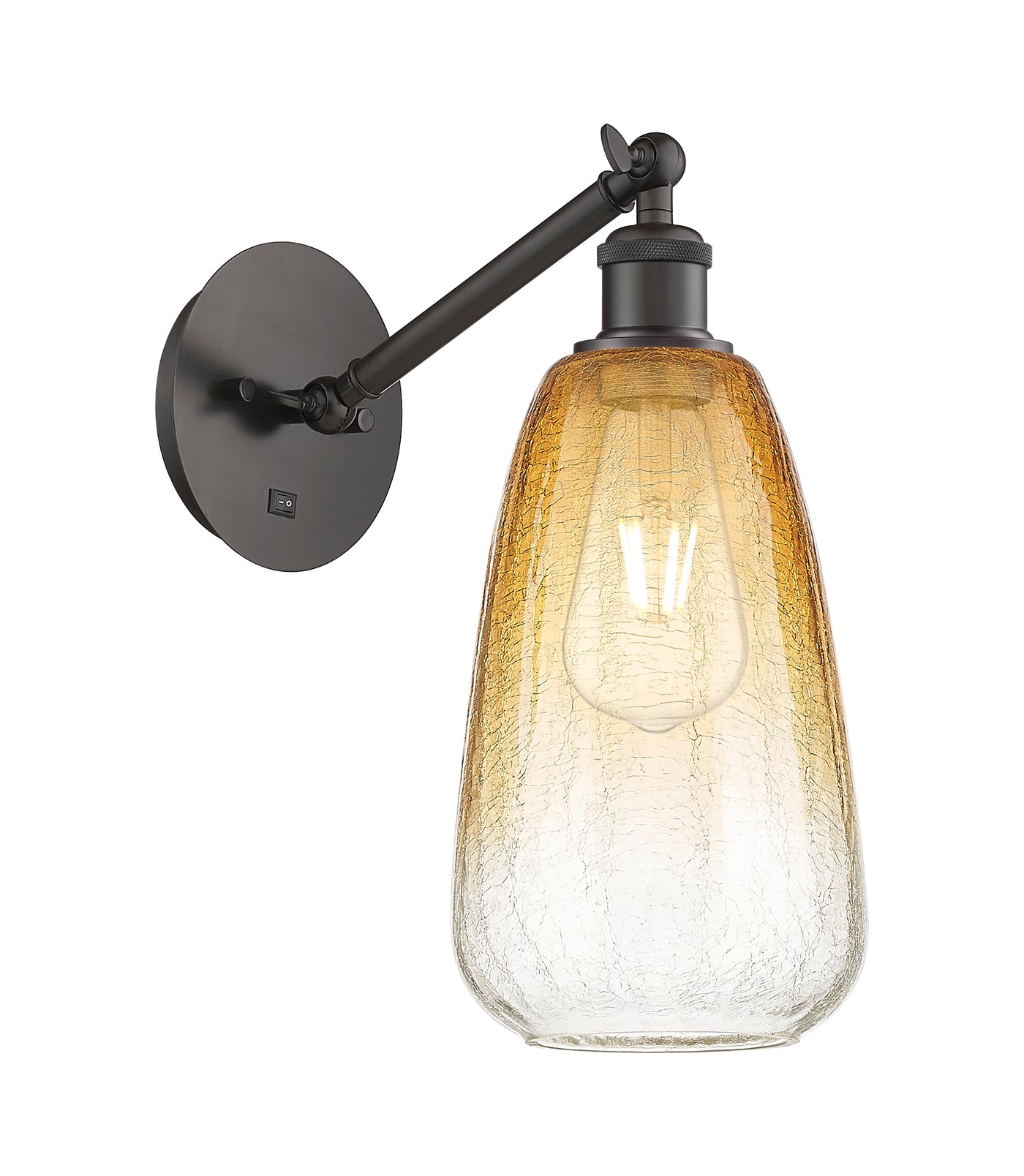 Ballston Sconce Cast Brass Steel Glass