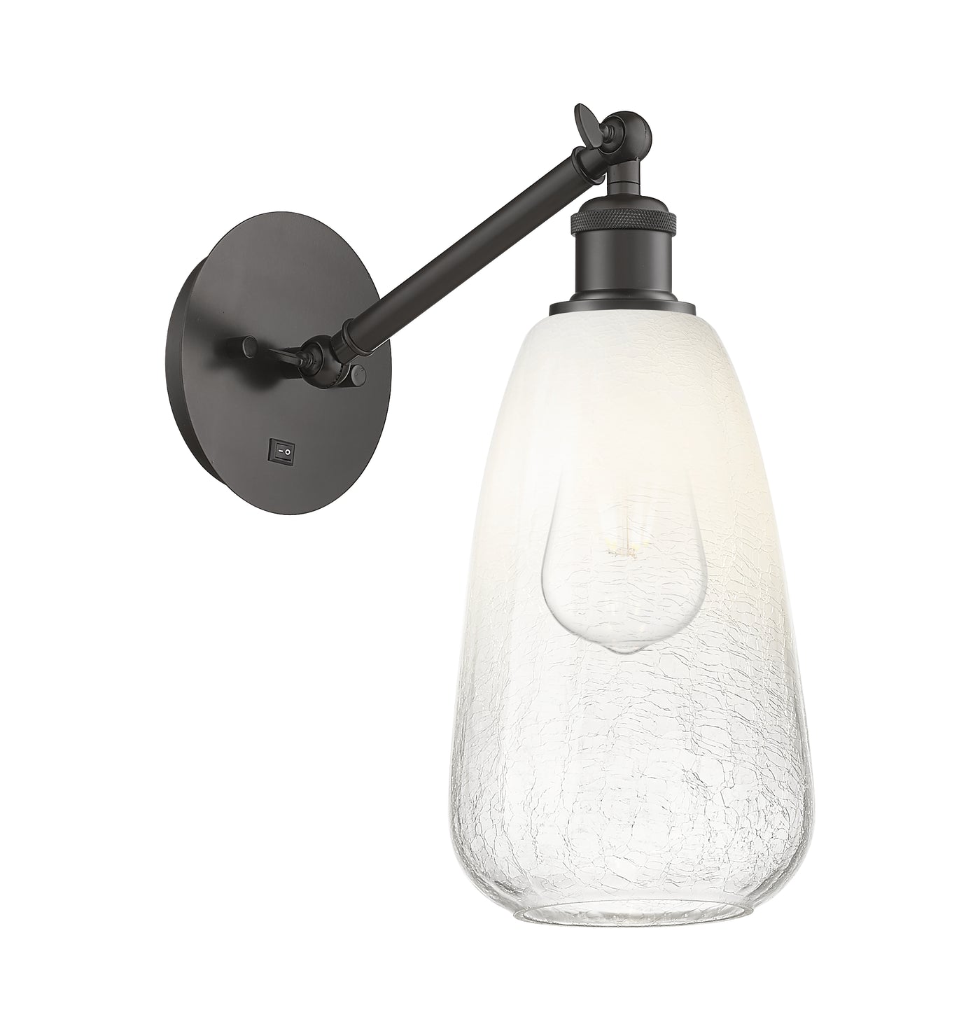 Ballston Sconce Cast Brass Steel Glass