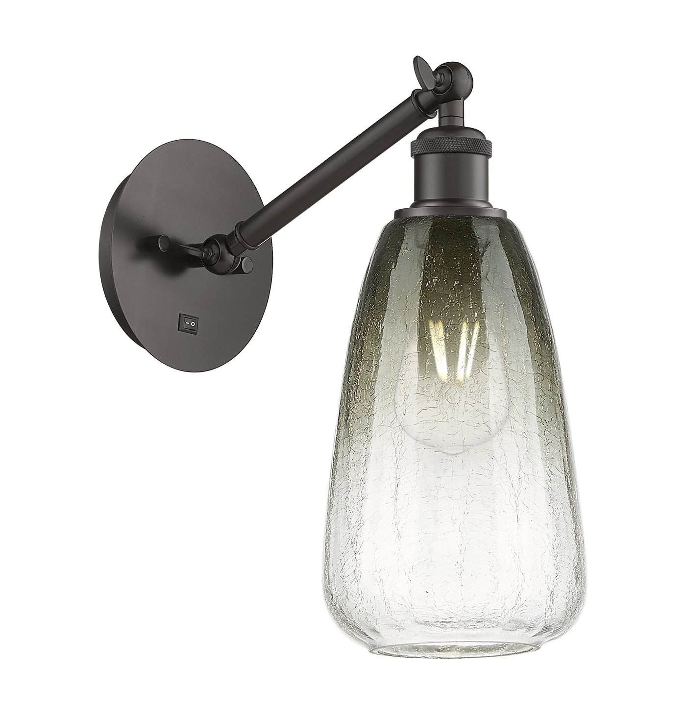 Ballston Sconce Cast Brass Steel Glass