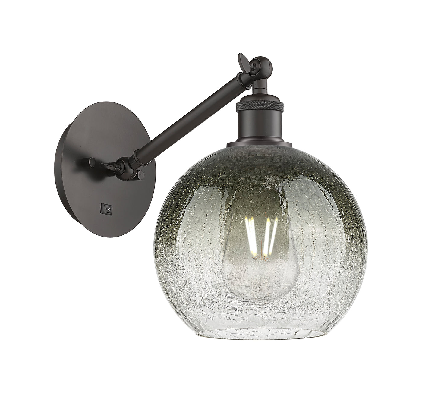 Ballston Sconce Cast Brass Glass Steel