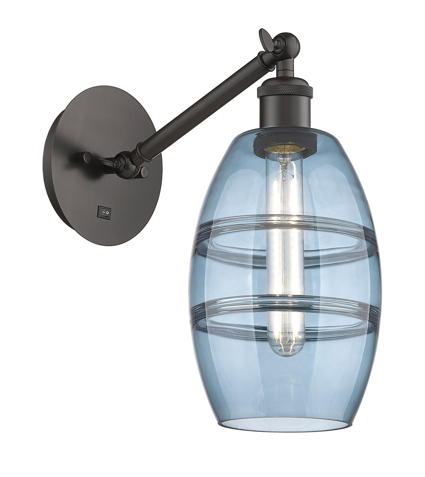 Ballston Sconce Cast Brass Steel Glass