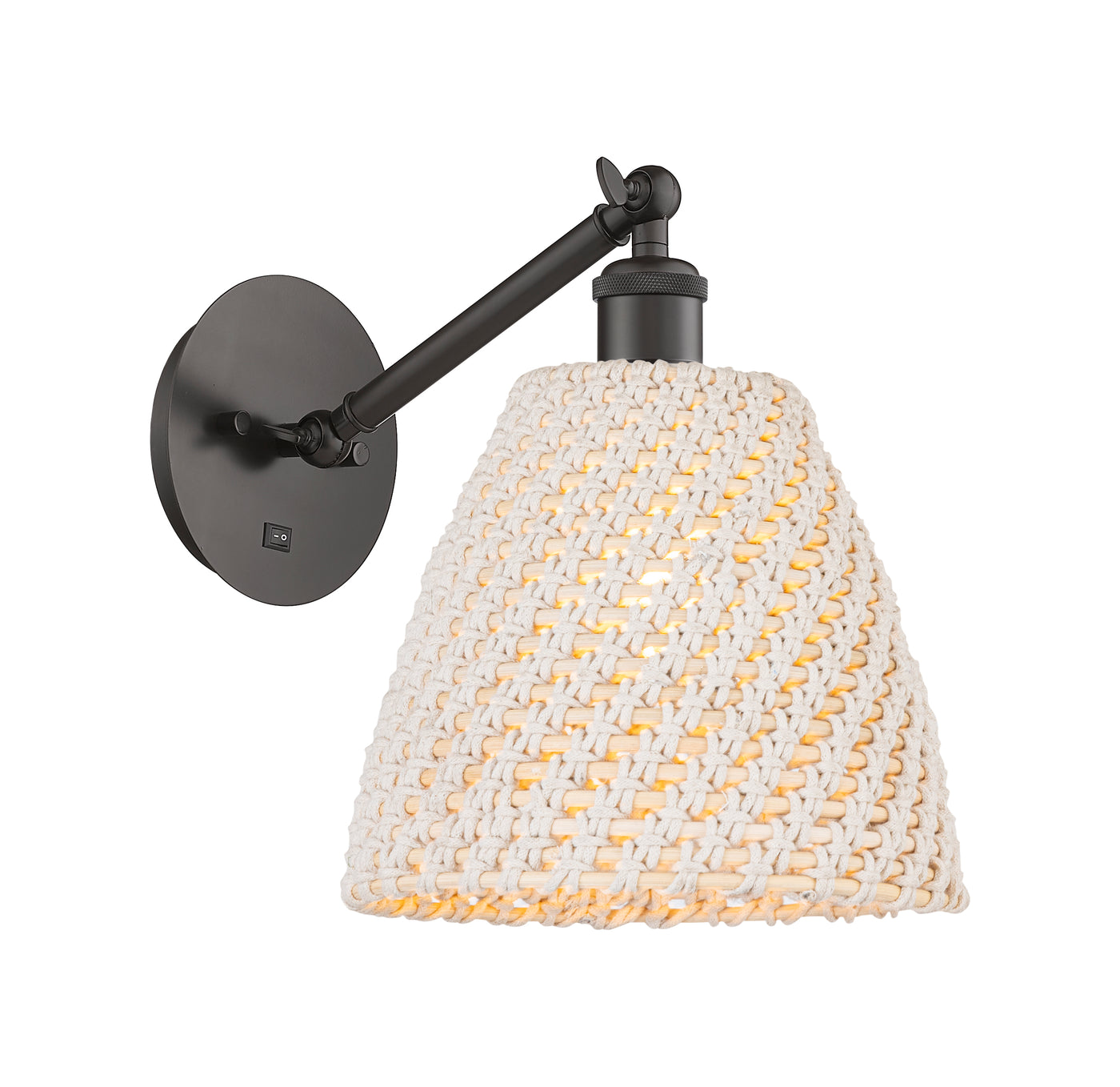 Ballston Sconce Cast Brass Steel Glass