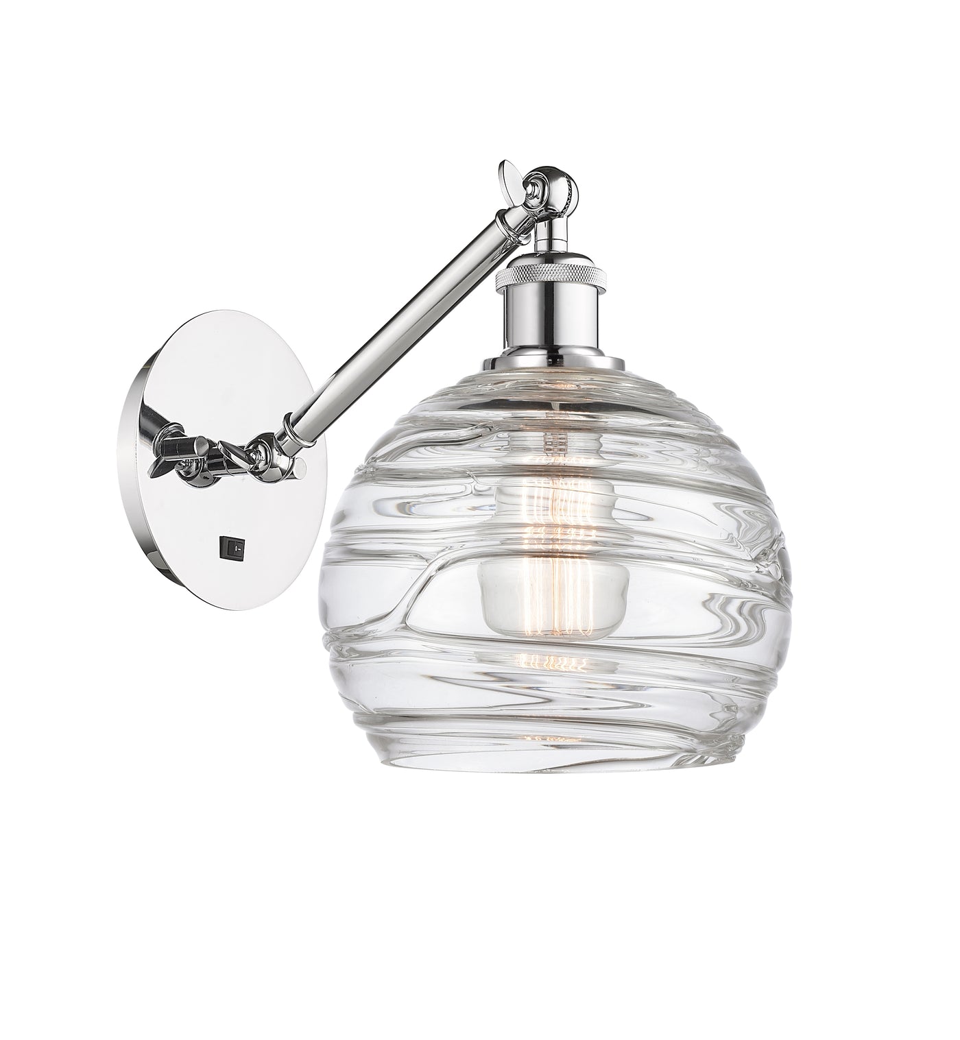 Ballston Sconce Cast Brass Swirl 8.125
