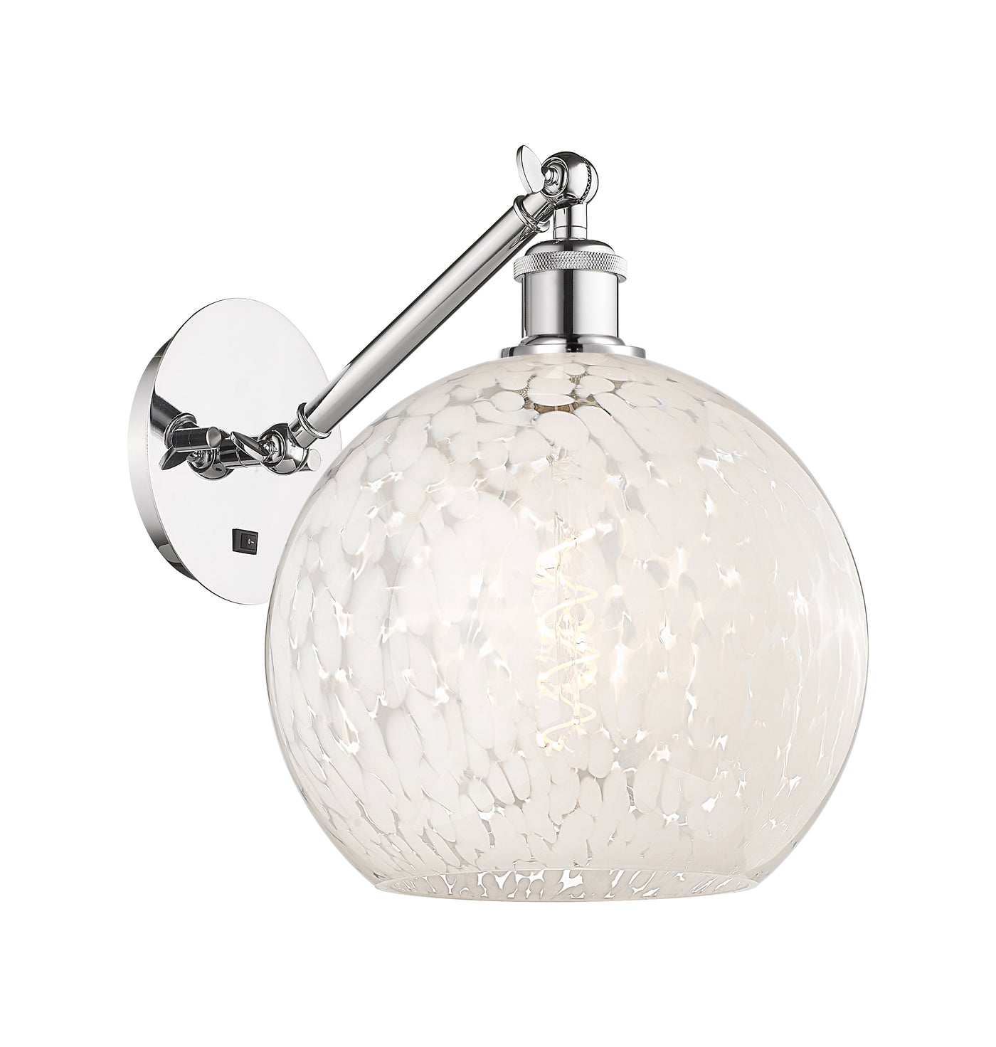 Ballston Sconce Cast Brass Glass Steel