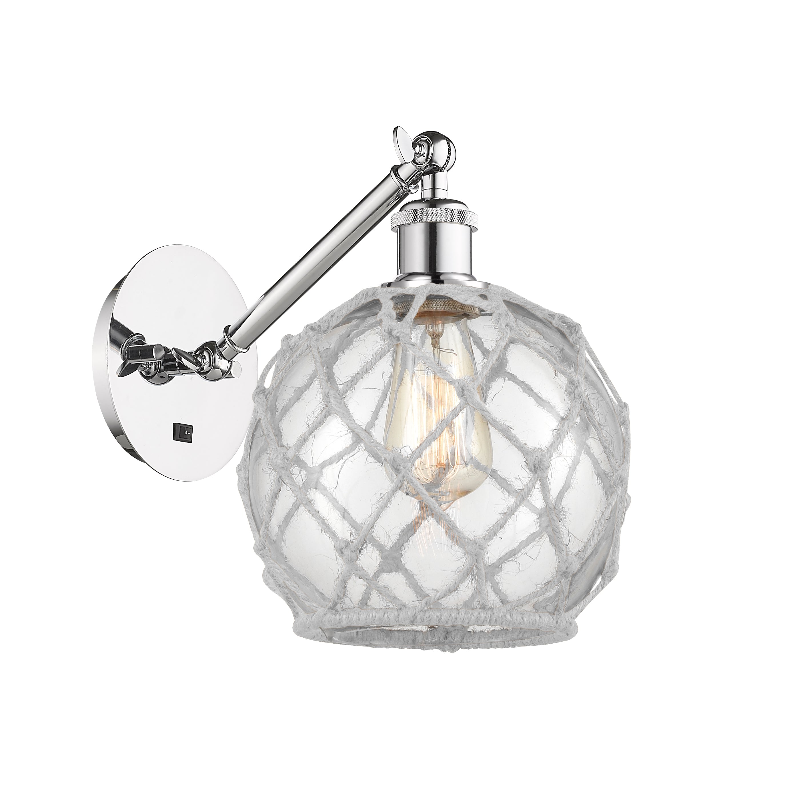 Ballston Sconce Cast Brass Steel Glass