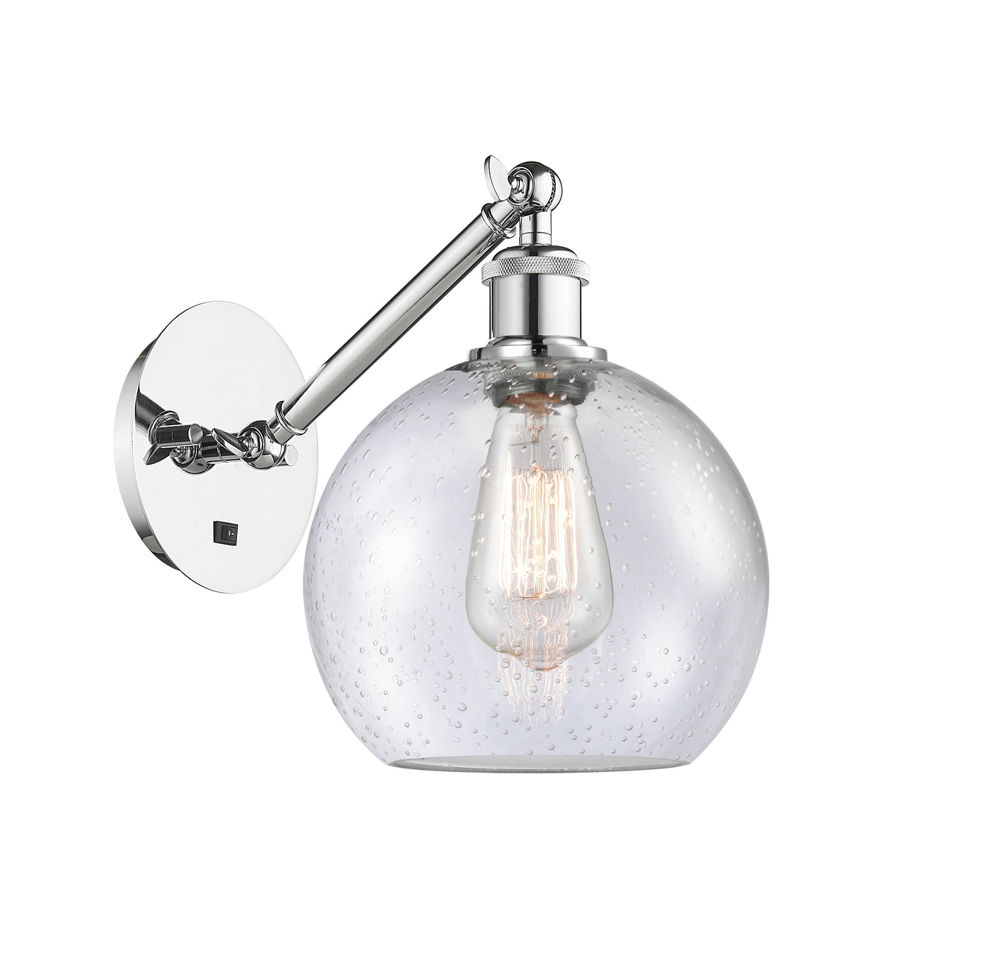 Ballston Sconce Cast Brass Steel Glass