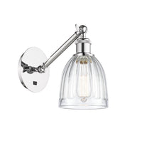 Ballston Sconce Cast Brass Steel Glass