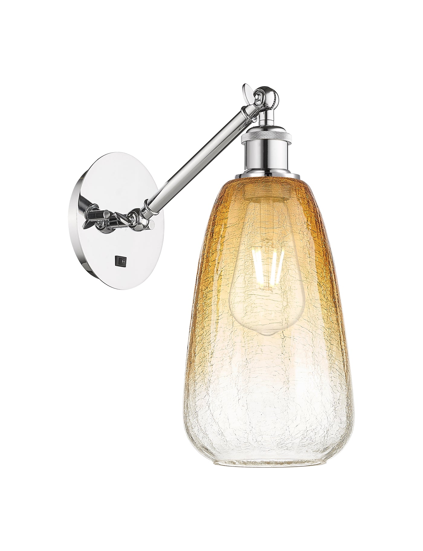 Ballston Sconce Cast Brass Steel Glass