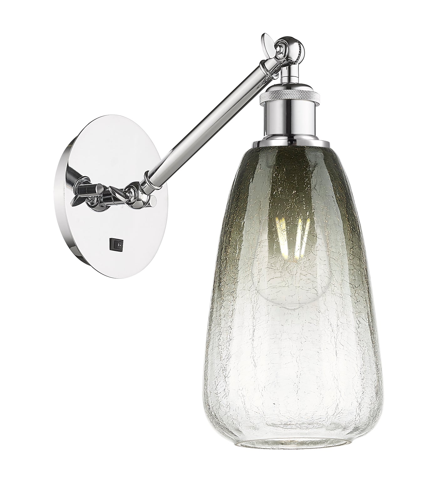 Ballston Sconce Cast Brass Steel Glass