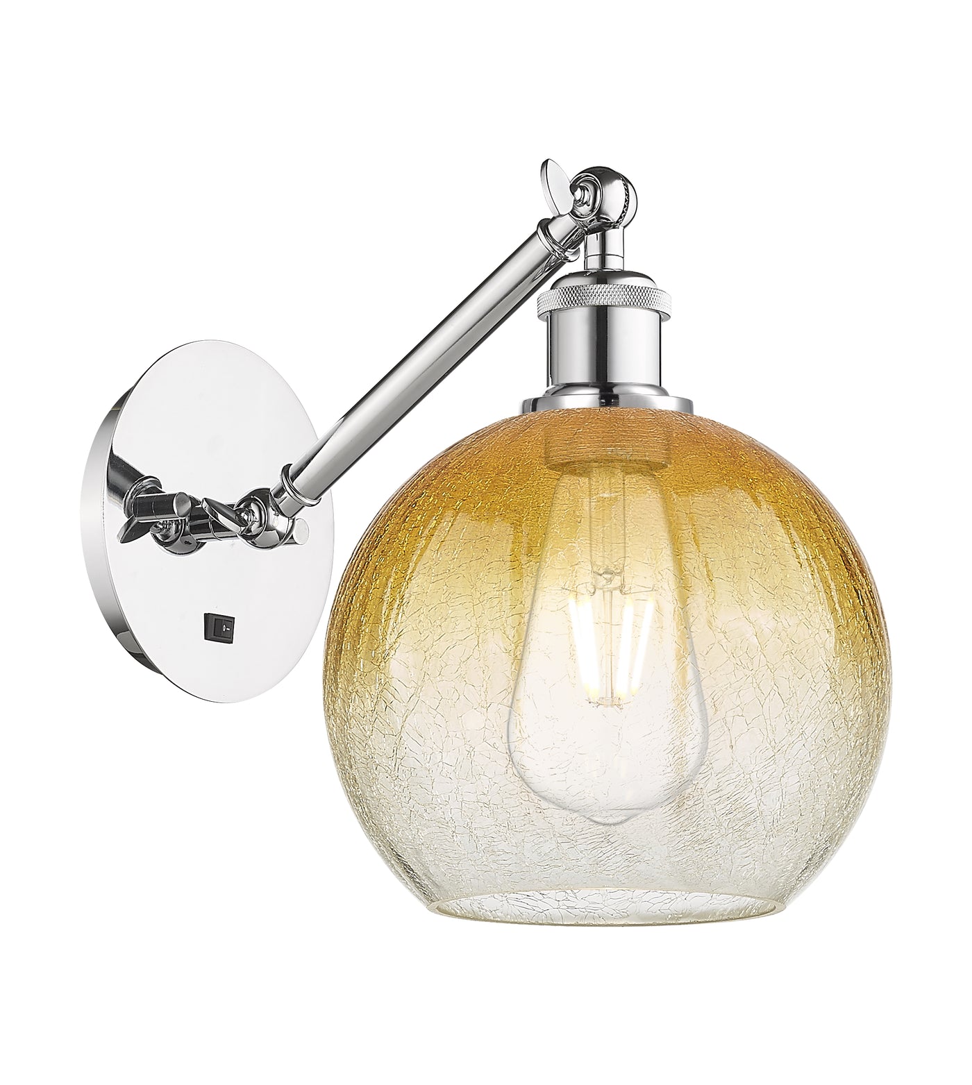 Ballston Sconce Cast Brass Glass Steel
