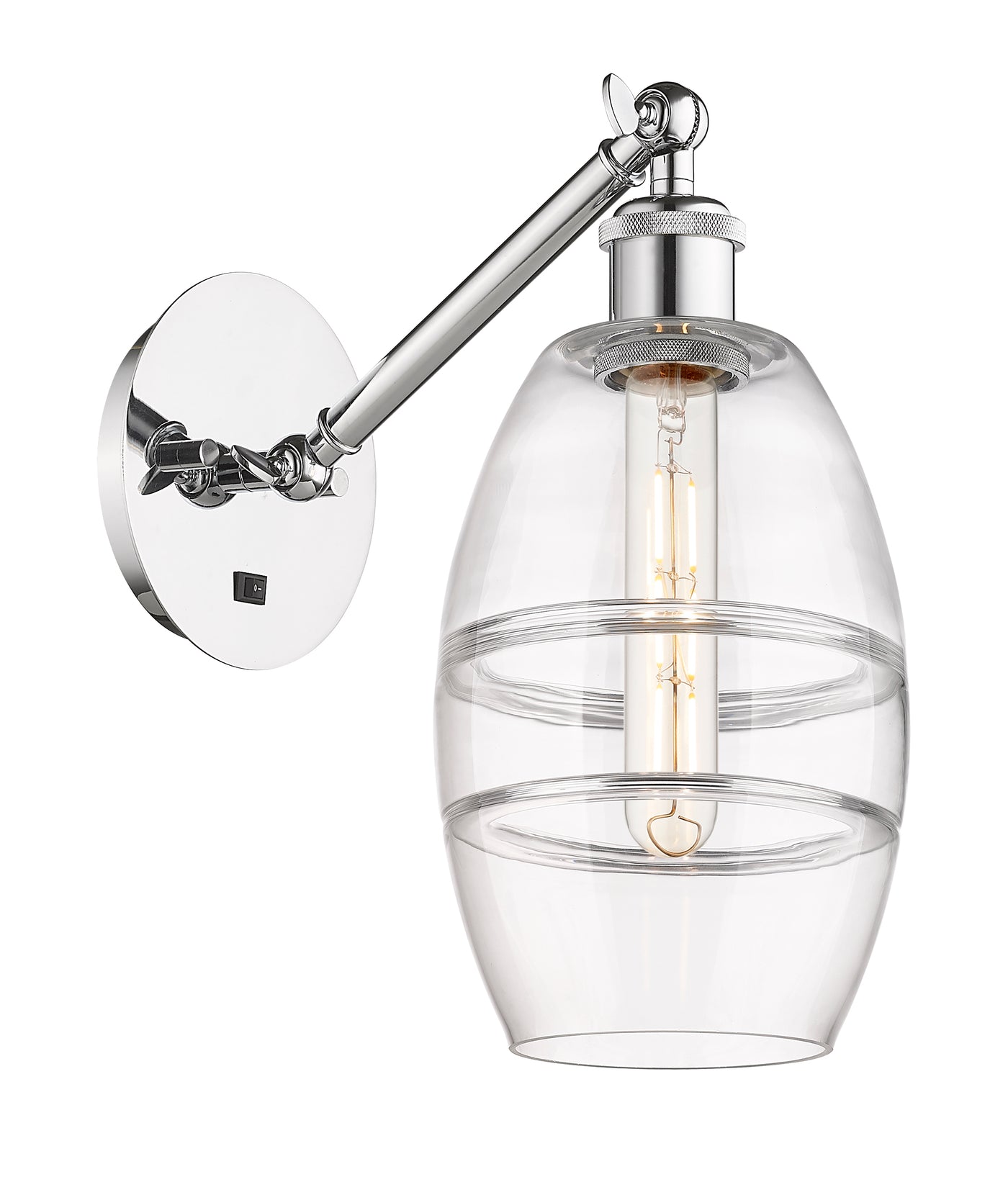 Ballston Sconce Cast Brass Steel Glass