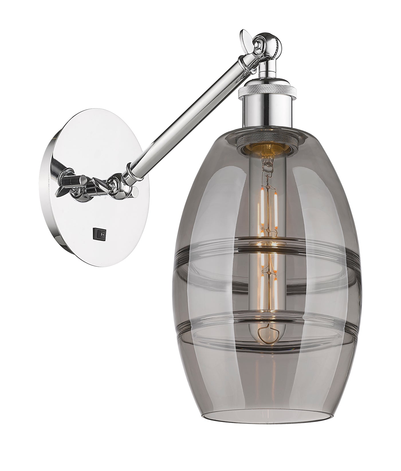 Ballston Sconce Cast Brass Steel Glass