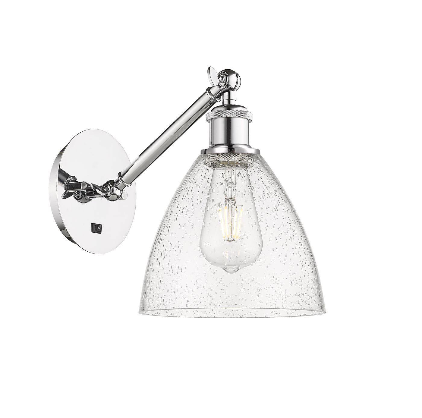 Ballston Glass Sconce Cast Brass Steel