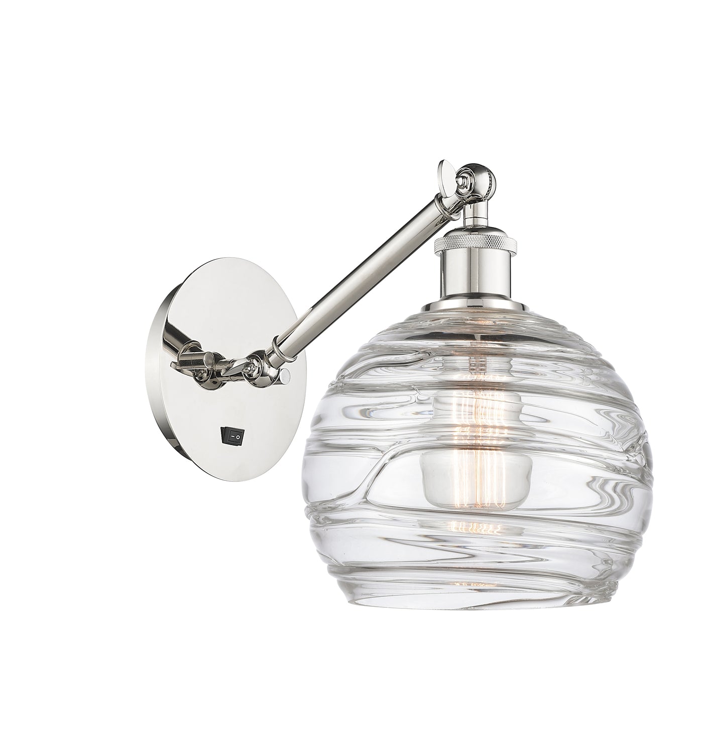 Ballston Sconce Cast Brass Swirl 8.125