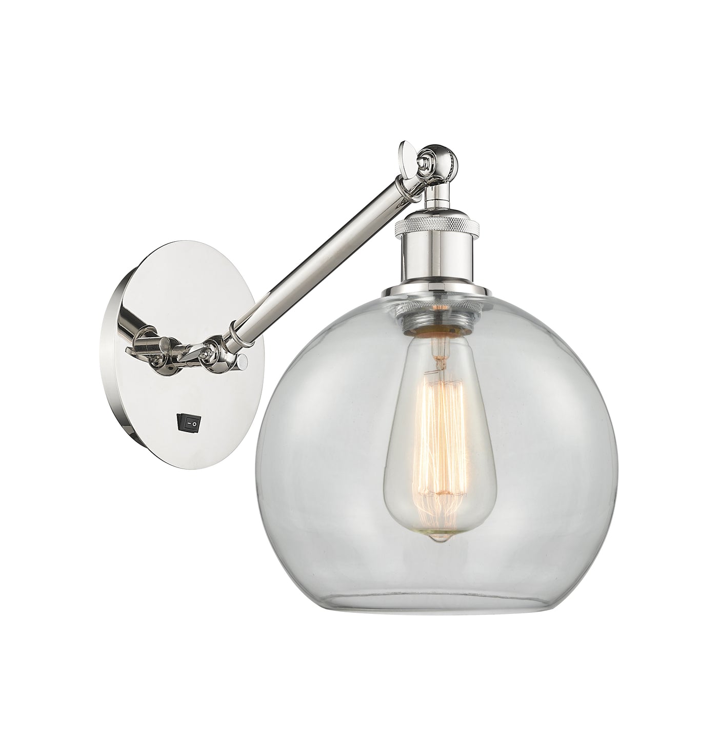 Ballston Sconce Cast Brass Steel Glass