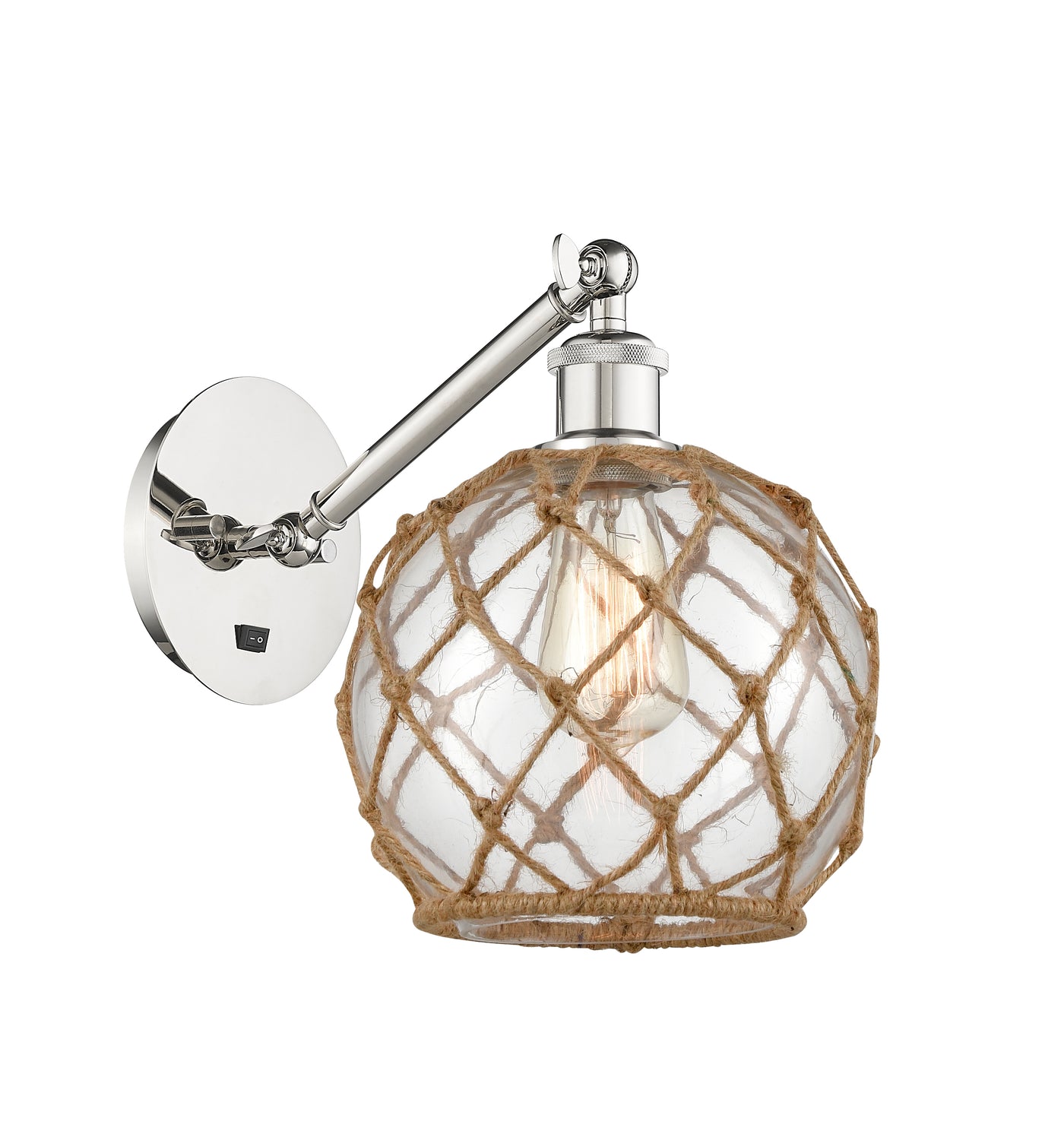 Ballston Sconce Cast Brass Steel Glass