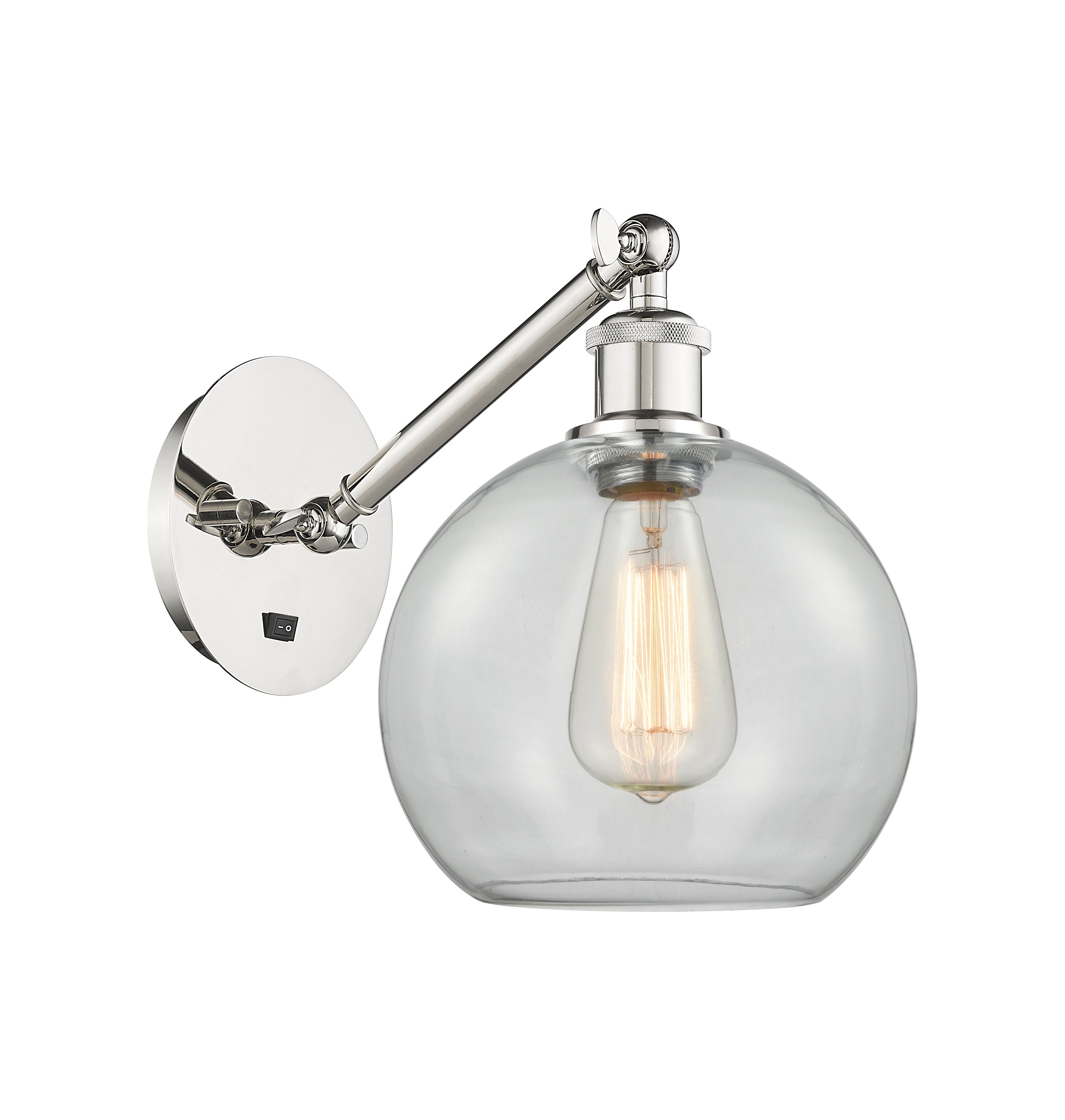 Ballston Sconce Cast Brass Steel Glass