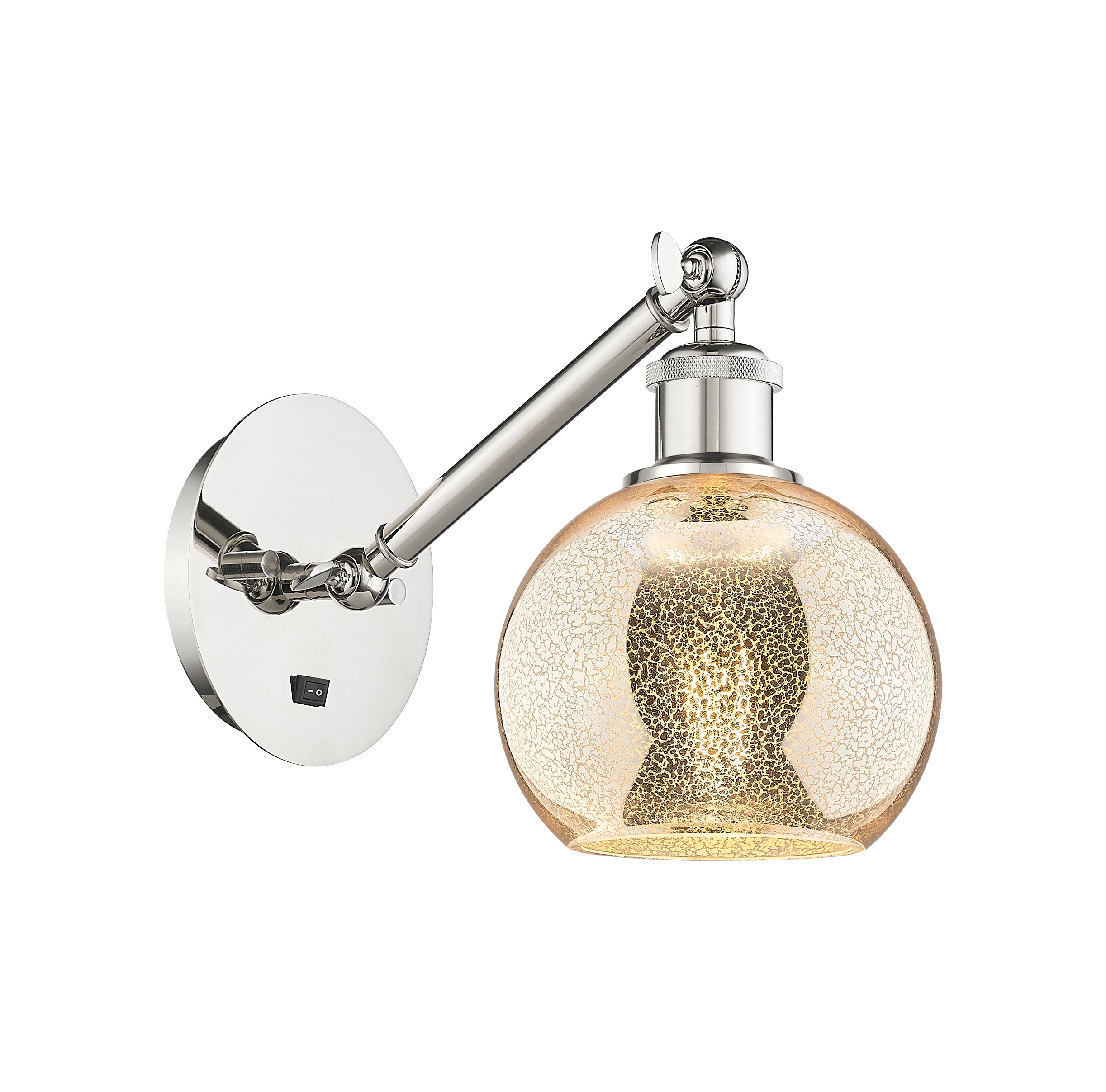 Ballston Sconce Cast Brass Steel Glass