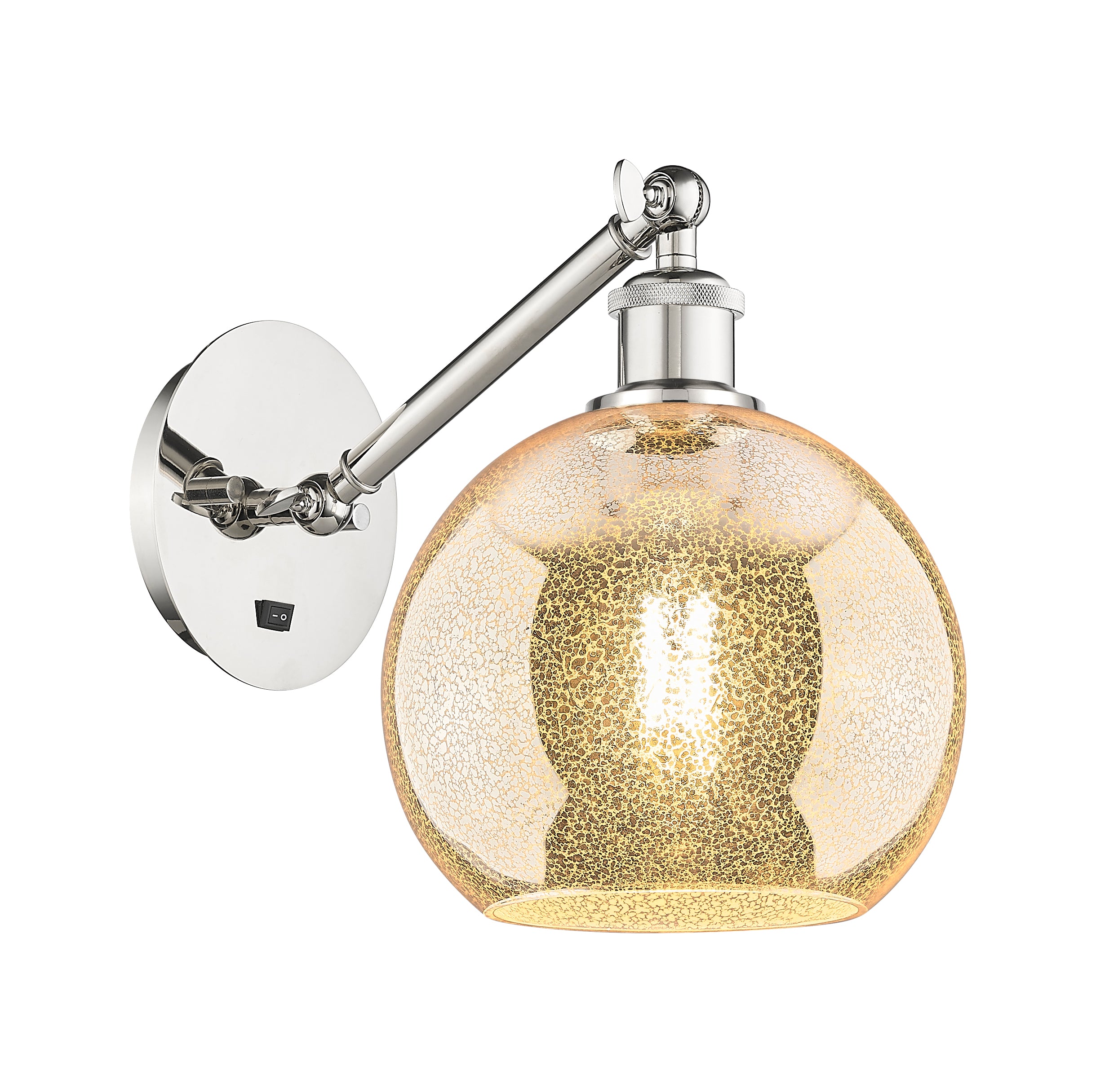 Ballston Sconce Cast Brass Steel Glass