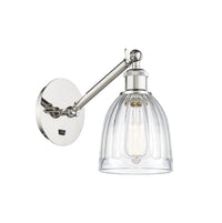Ballston Sconce Cast Brass Steel Glass