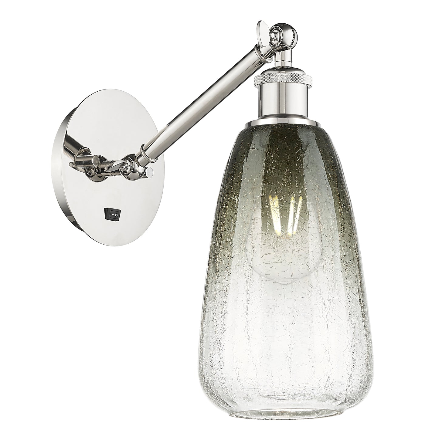 Ballston Sconce Cast Brass Steel Glass