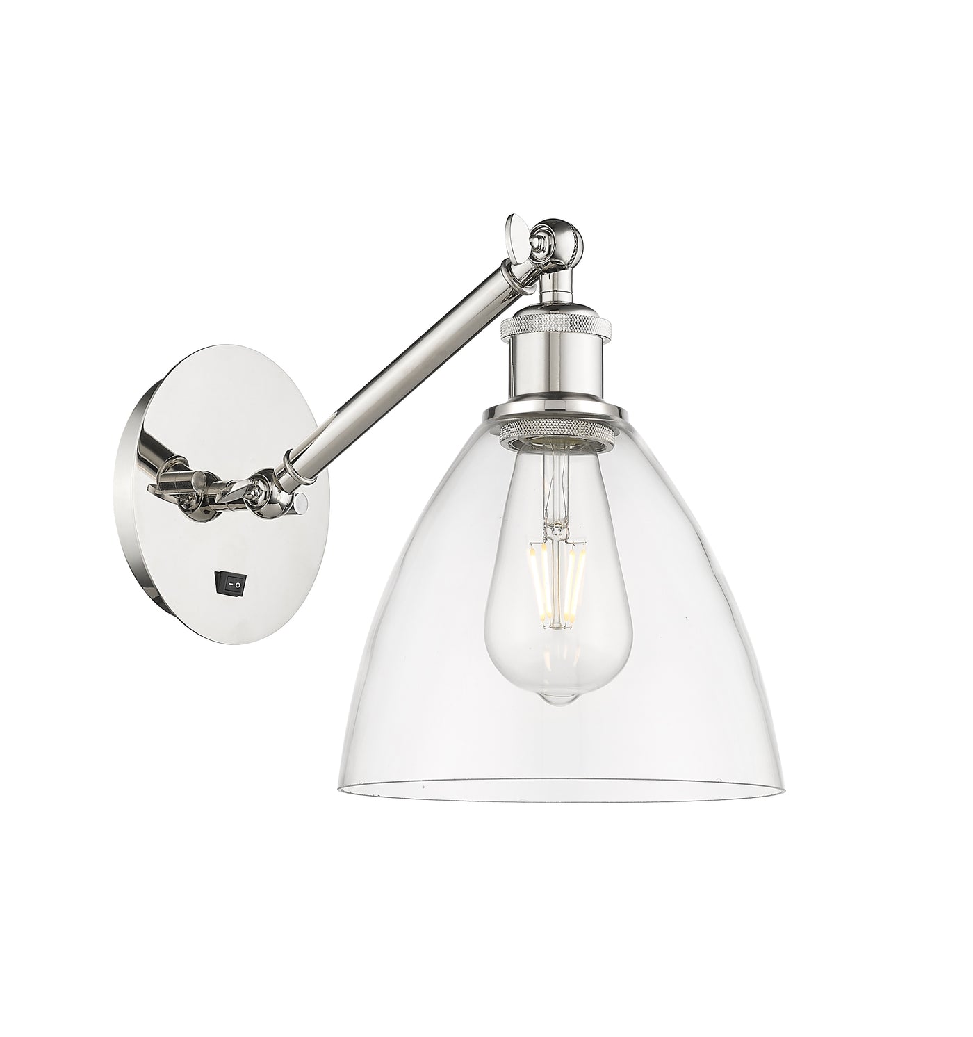 Ballston Sconce Cast Brass Glass Steel