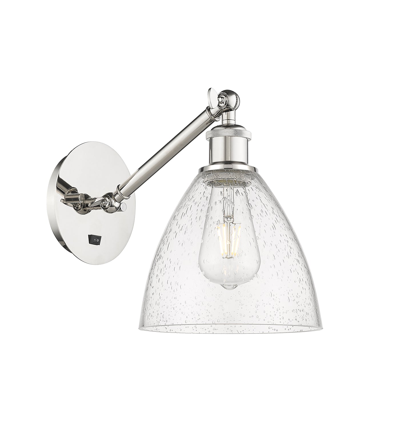 Ballston Glass Sconce Cast Brass Steel