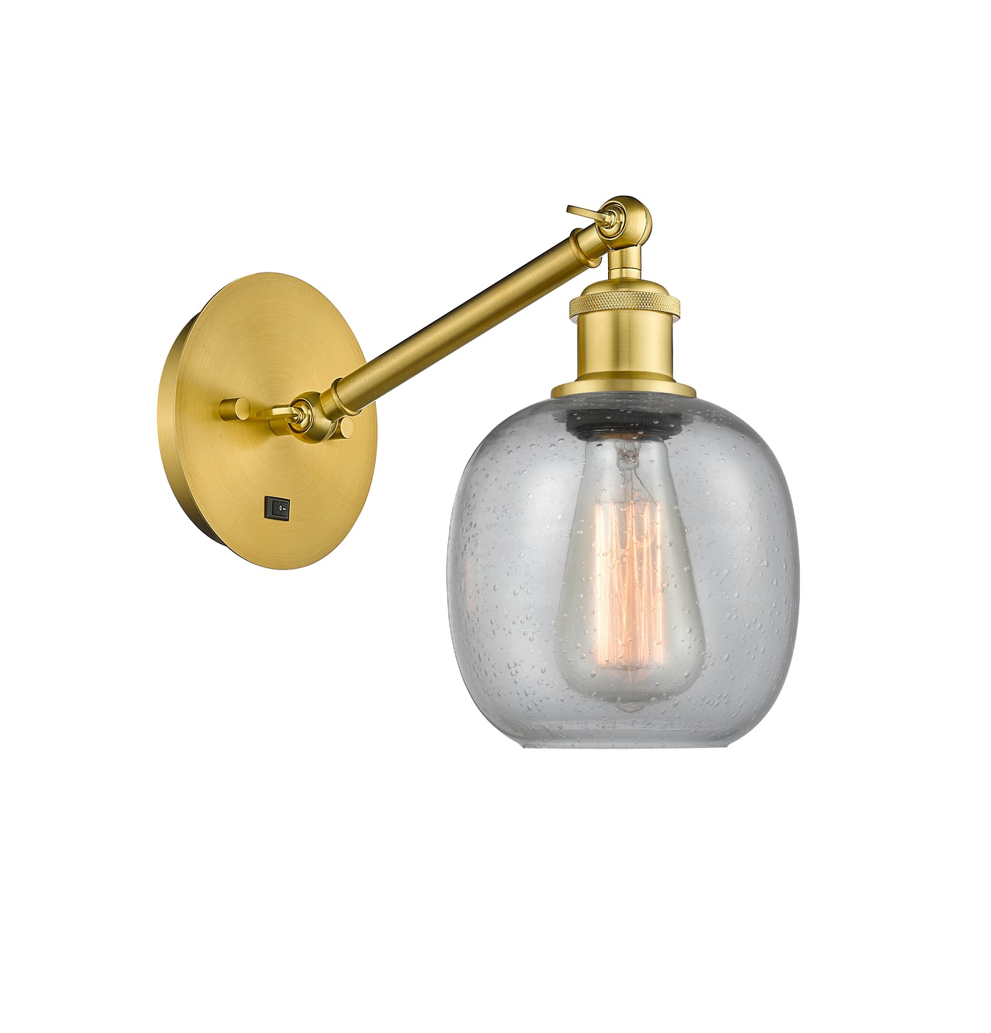 Ballston Sconce Cast Brass Glass Steel