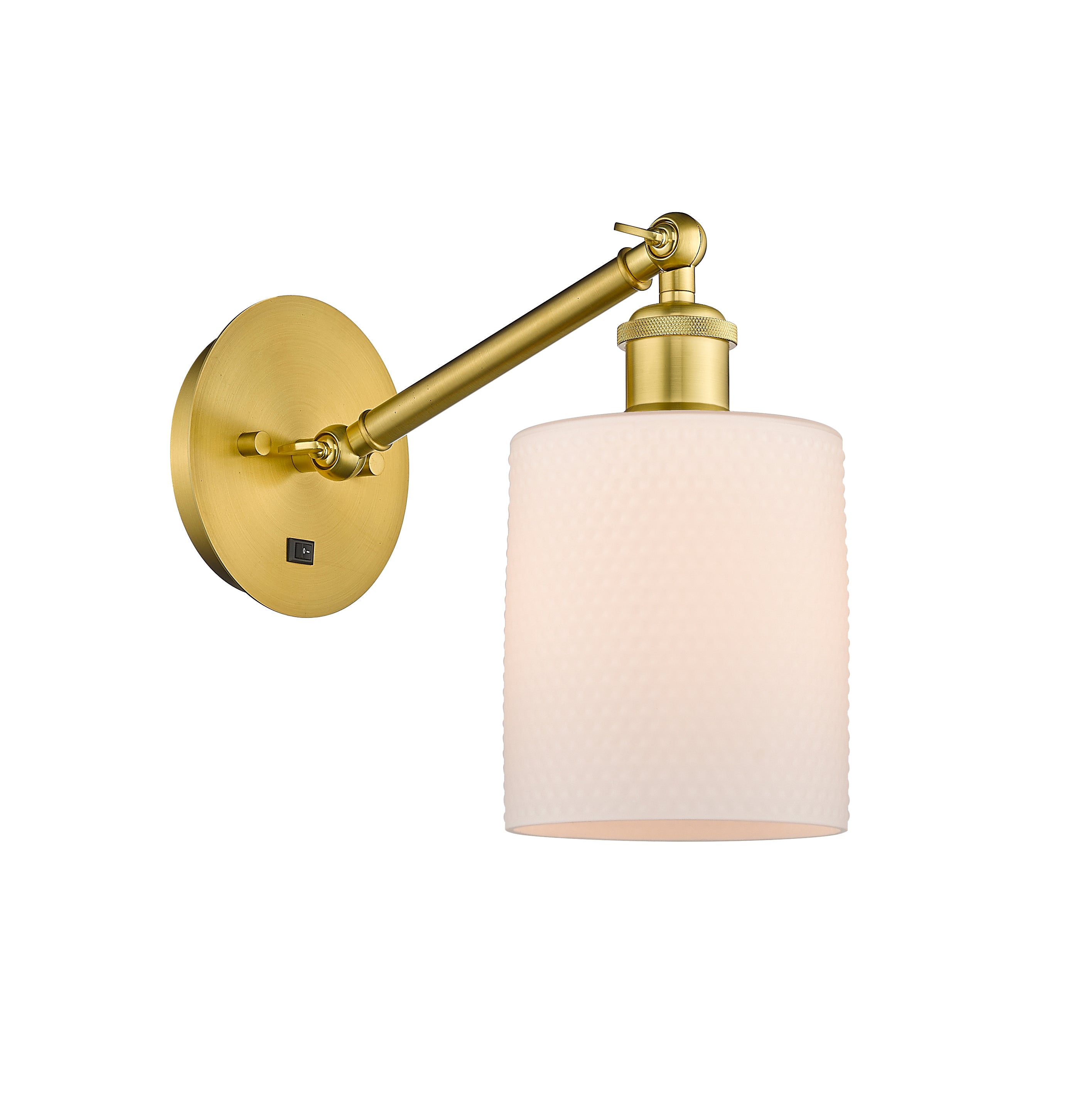 Ballston Sconce Cast Brass Steel Glass