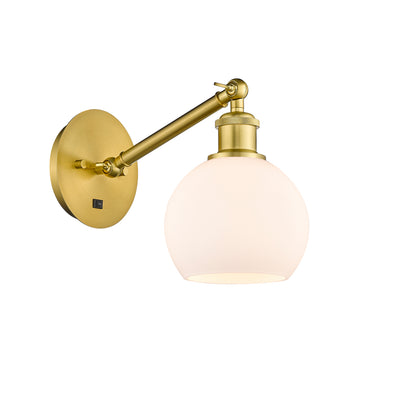 Ballston Sconce Cast Brass Steel Glass
