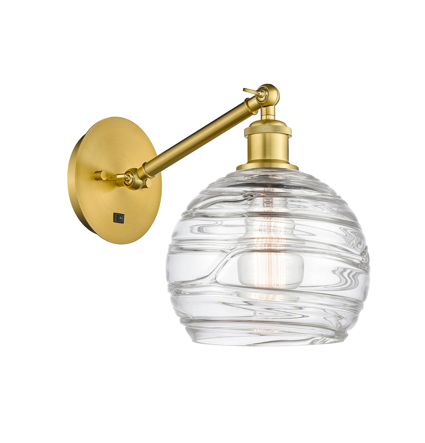 Ballston Sconce Cast Brass Swirl 8.125