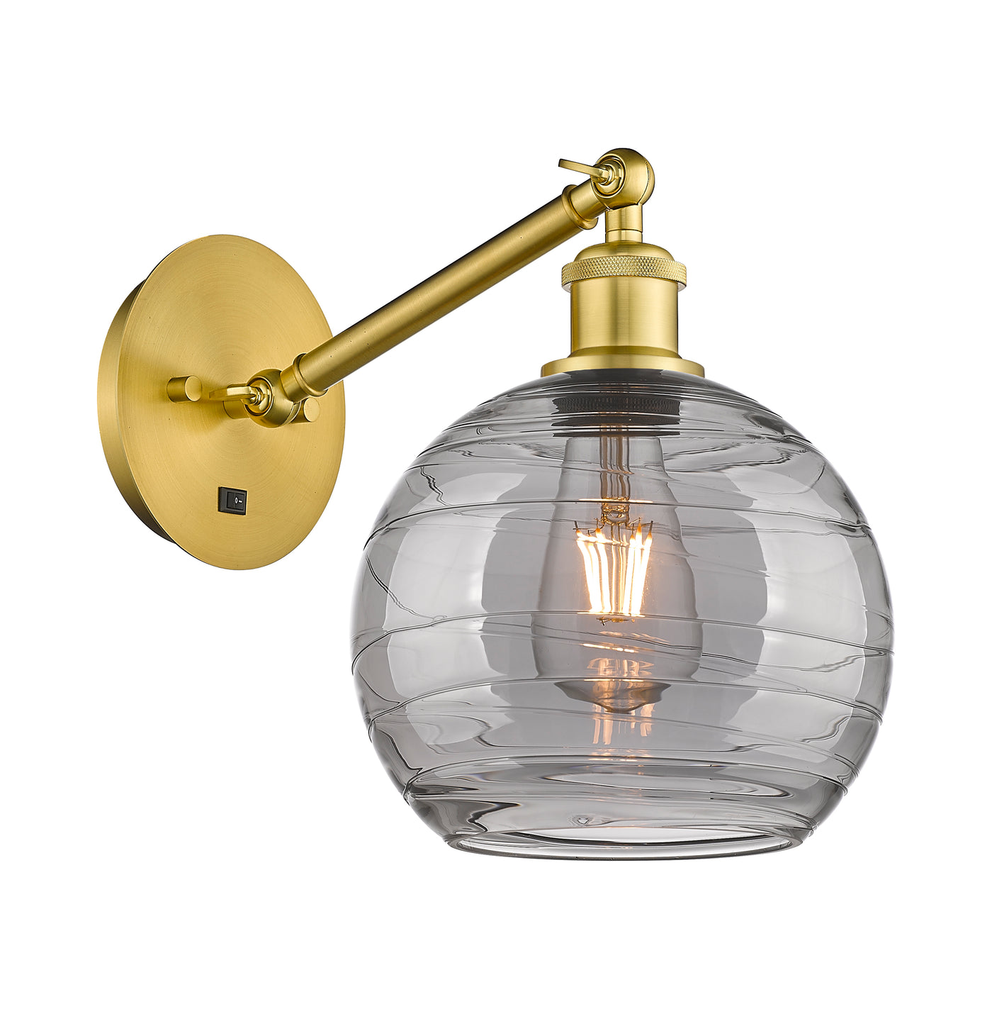 Ballston Sconce Cast Brass Swirl 8.125