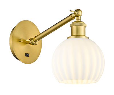 Ballston Sconce Cast Brass Glass Steel