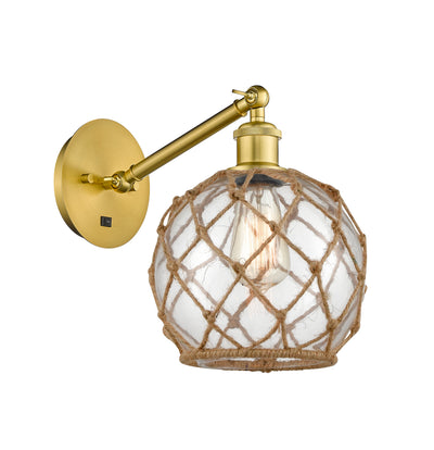 Ballston Sconce Cast Brass Steel Glass