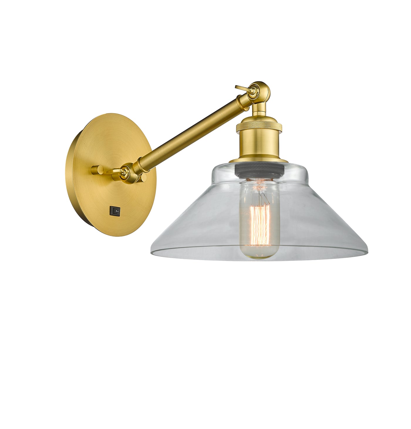 Ballston Sconce Cast Brass 7 Inch