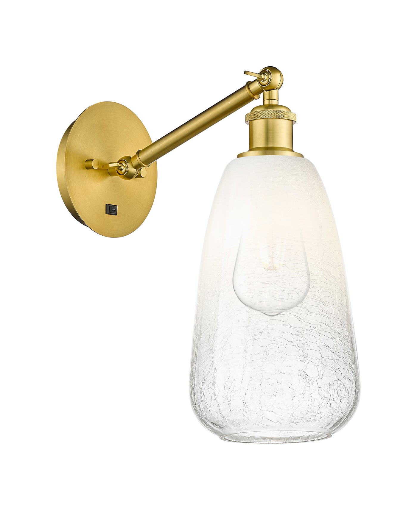 Ballston Sconce Cast Brass Steel Glass
