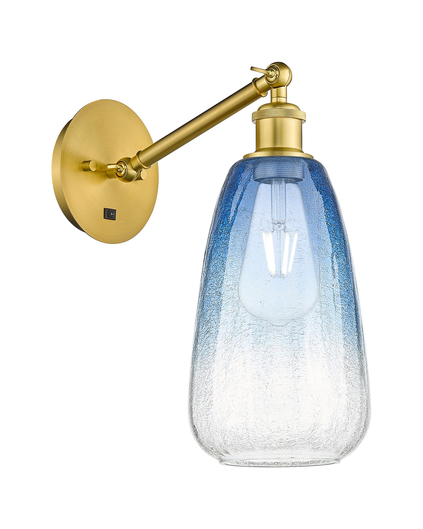 Ballston Sconce Cast Brass Steel Glass